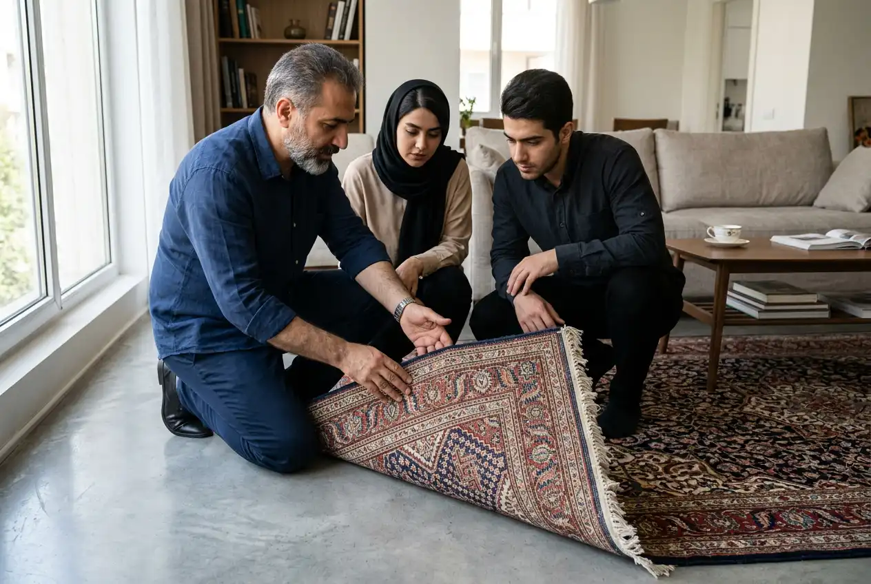 پشت فرش چه چیزی را توضیح میدهد